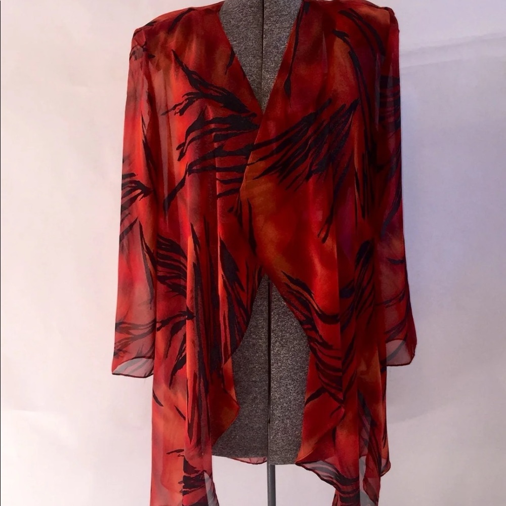 Helen Blake sheer shawl, swimsuit coverup